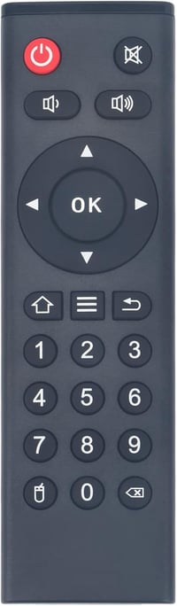 ALLIMITY Távirányító Android Smart TV Boxhoz - Kompatibilis TX2, TX3, TX5, TX6, TX9 Pro, X11/X12 Pro, A95X R2, S905W modellekkel - 10m Hatót 1