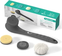 VOYOR elektromos hátsúroló kefe, vízálló, USB-tölthető, szürke 1