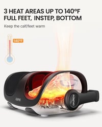 RENPHO Elektromos Lábmasszírozó Gép - Távirányítós, Fűthető, 19.5cm-es 7