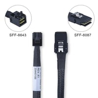10Gtek Mini SAS HD Kábel, SFF-8643 - SFF-8087, 60cm, 12Gbps Adatátvitel 6