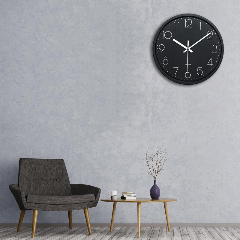 Plumeet 30,5 cm-es Hangtalan Falióra - Modern Fekete Dizájn Nappaliba, Konyhába