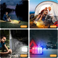 DANCINGBOAR 30W LED Munkalámpa - Hordozható Akkumulátoros Reflektor 4 Üzemmóddal, 5400 mAh Powerbank, USB Tölthető, Kempinghez, Műhelyhez, G 8