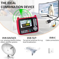 SZBOX ST-5155 Satfinder DVB-S2/S/T2/T/C Műholdkereső Készülék H.264/265/HEVC Képmegjelenítéssel, Unicable/Scr/Dcss Támogatással 2