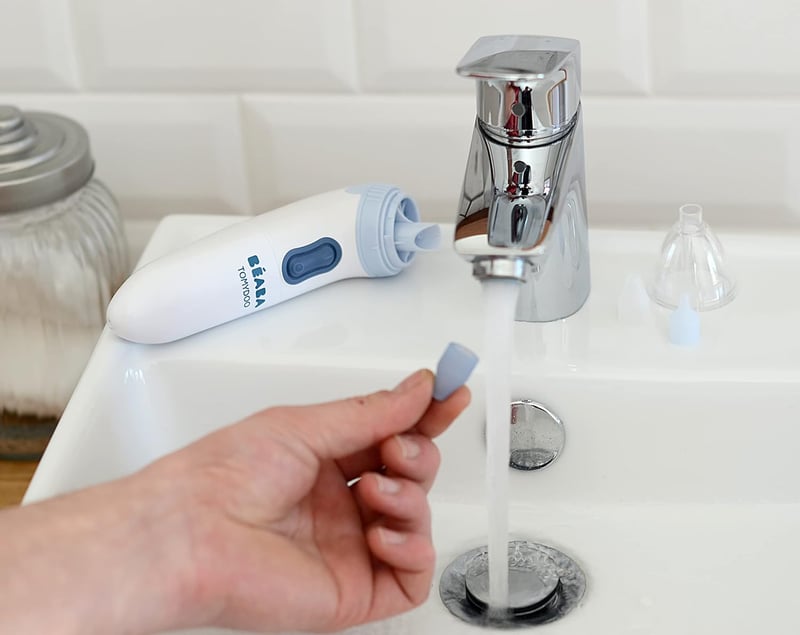 Béaba Tomydoo Elektromos Orrszívó Babáknak - Gyors és Kíméletes Orrváladék Eltávolító - BPA-mentes Szilikon - Sterilizálható - Elemmel Működ