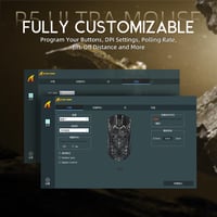 ATTACK SHARK R5 Ultra Szénszálas Gamer Egér, 39g Szuperkönnyű, 8000Hz Vezeték Nélküli, 42000 DPI, PAW3950MAX Szenzor, Bluetooth/2.4G/Vezeték 9