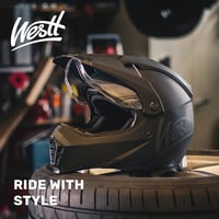 Westt Motocross Bukósisak ECE 22.06 Napszemüveggel Enduro Férfi Női 5