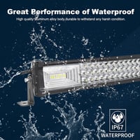 RIGIDON 42" Alumínium LED Fénysáv 540W - Vízálló Meleg Fehér Terepjáró Világítás 12V Kábelkészlettel - Autó, Terepjáró, ATV, Teherautó Kiegé 4