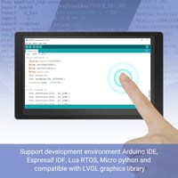 ELECROW 7" ESP32 HMI érintőképernyős monitor, 800x480 RGB TFT LCD, LVGL/Esphome kompatibilis 2
