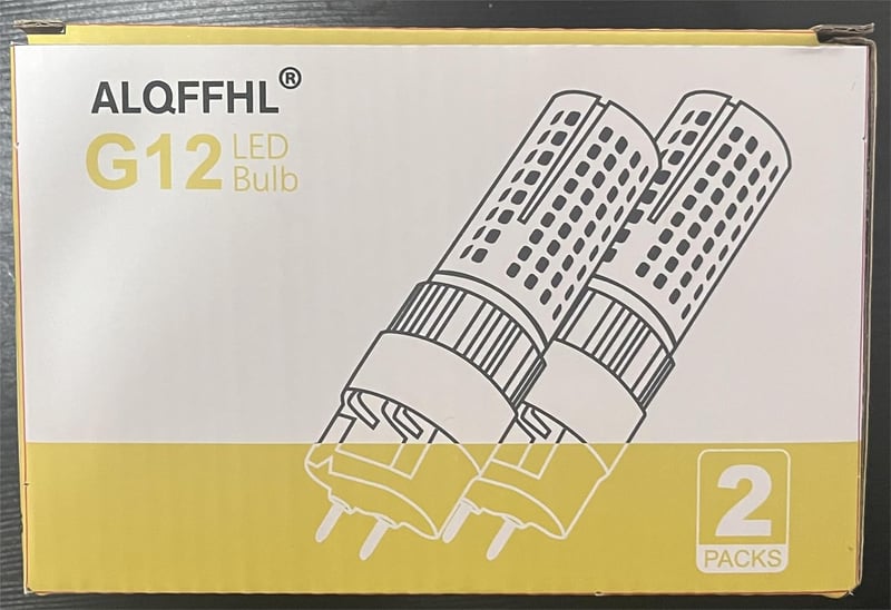 G12 LED izzó 16W, 150W halogén ekvivalens, meleg fehér, 2 darabos csomag