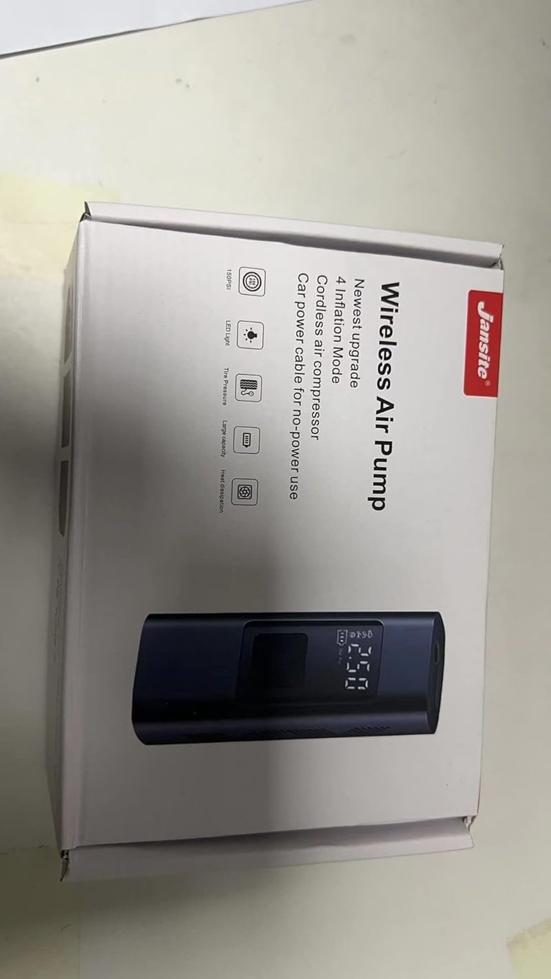 Gyors Elektromos Pumpa 6000mAh - 150PSI Kompresszor Autóhoz, Biciklihez, Motorhoz LED-del