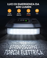 YaberAuto 26800mAh Autós Bikázó Akkumulátor - Vészhelyzeti Indításrásegítő Powerbank 12V Járművekhez 6