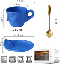 Baci Milano fekete kávéscsésze szett pároknak, 290ml - Egyedi ajándék évfordulóra 2