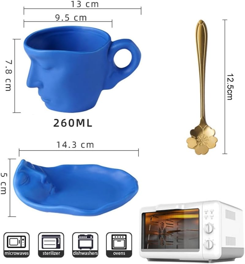Baci Milano fekete kávéscsésze szett pároknak, 290ml - Egyedi ajándék évfordulóra