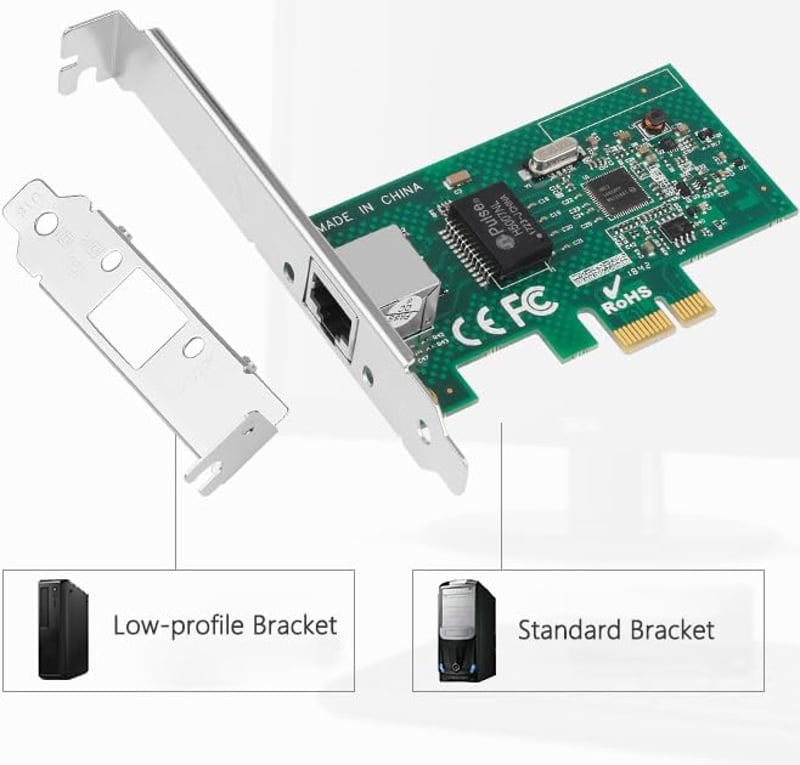 Intel I210AT PCI Express Gigabit Ethernet hálózati kártya, PXE támogatással, túlfeszültség védelemmel