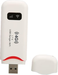 KIMISS 4G autós WiFi router, hordozható, 10 felhasználós, gyors, biztonságos, fehér 6