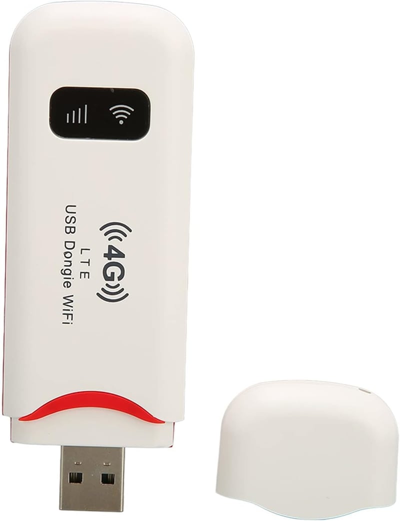KIMISS 4G autós WiFi router, hordozható, 10 felhasználós, gyors, biztonságos, fehér