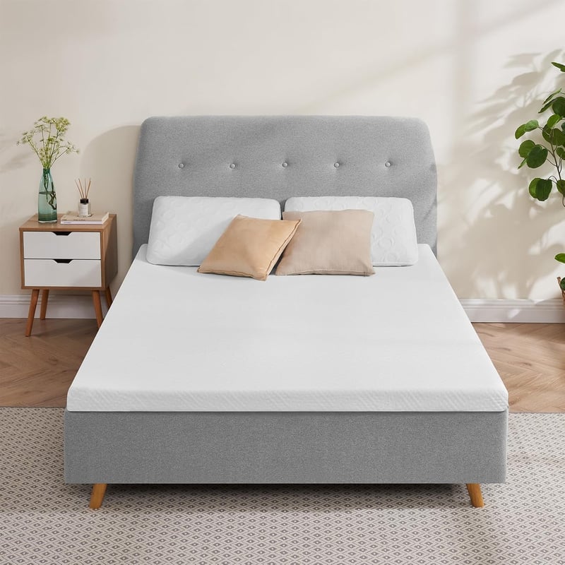 Orshinal Matracvédő 140x200 cm, 7,5 cm Vastag Gél Memory Foam, H2 & H3 Keménységű, Levehető Mosható Huzat, Boxspring Ágyhoz és Kanapéhoz