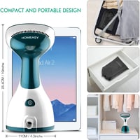 Homeasy 1000W-os kézi gőzölős vasaló, 260ml-es tartállyal, gyors felfűtéssel 8
