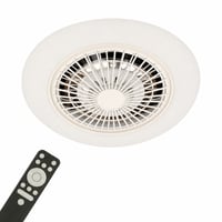 Stropný ventilátor so svietidlom BRILONER, RGB — chybný, čiastočne funkčný: diaľkové ovládanie nefunguje správne (stav: pozri 2. obrázok) 1