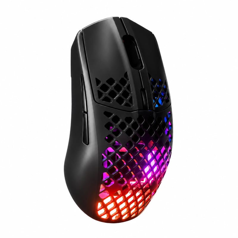 SteelSeries Aerox 3 Wireless RGB gaming miš 18K DPI TrueMove Air — neispravan, za dijelove: ne radi ni s kabelom (stanje: vidi 2. sliku)