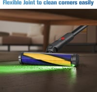DrRobor Puha Görgős Padlófej Dyson V12 Detect Slim Porszívóhoz - LED Világítással Ellátott Elektromos Kefe Kemény Padlóhoz, Láthatatlan Por  3