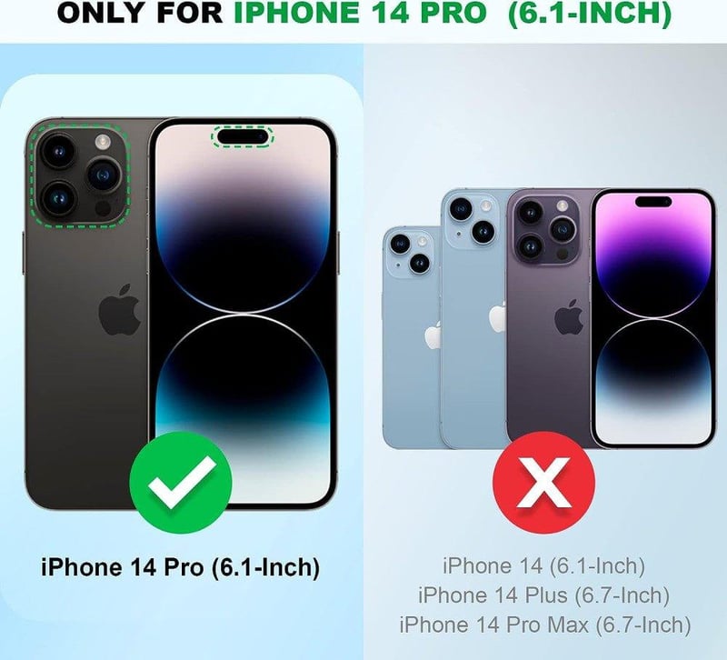 iPhone 14 Pro Fekete Glitteres Gyűrűs Tok - Ütésálló és Csillogó Védelem