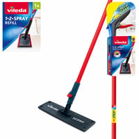 Náhradná náplň k plochému mopu Vileda 1-2 Spray bez hlavy mopu z mikrovlákna, červená, 250 ml — Hlava mopu chýba (stav: pozri 2. obrázok) 1