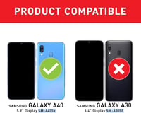 BEZ Samsung Galaxy A40 Ütésálló Tok - Dupla Rétegű Páncél Védőtok Kitámasztóval, Fekete Színben, Strapabíró Műanyag-Gumi Borítás 6