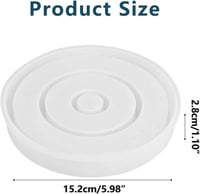 Szilikon öntőforma kör alakú gyertyatartóhoz és rúzstartóhoz - 3D epoxy és beton DIY 2
