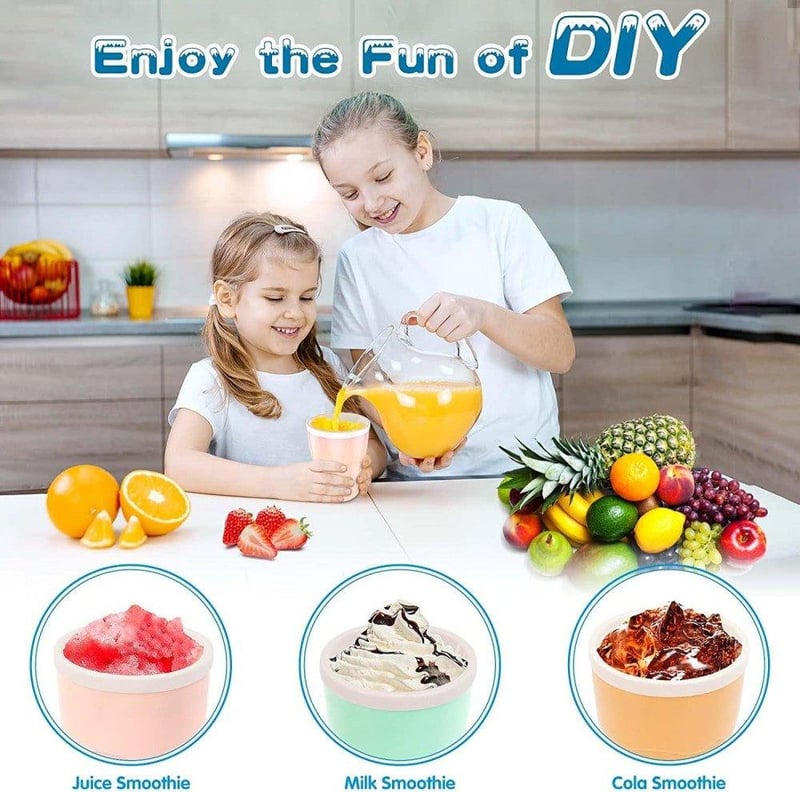 TIK TOK Jégkása Készítő Pohár Kanállal - Házi Smoothie Készítés
