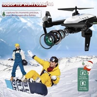 Wipkviey T6 Drón 1080P HD Kamerával - Könnyű, 100g-os WiFi Quadkopter, Fehér Színben, Beépített Akkumulátorral, MP4/MOV Videórögzítés 2
