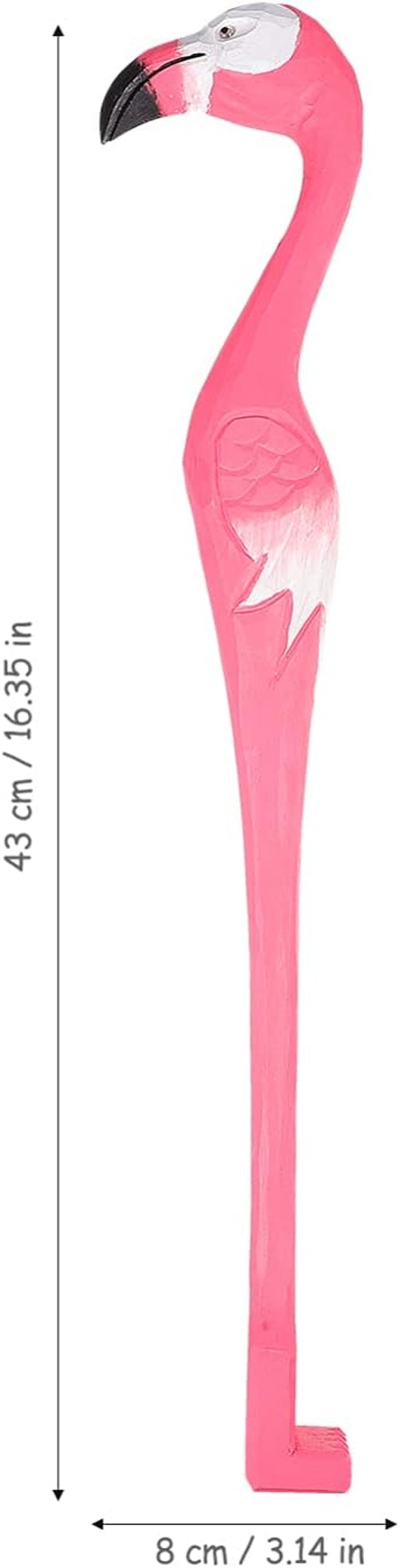 Amosfun Flamingó Alakú Bambusz Hátvakaró - 42 cm-es Kézi Masszírozó Eszköz Időseknek és Várandósoknak, Viszketés Enyhítésére