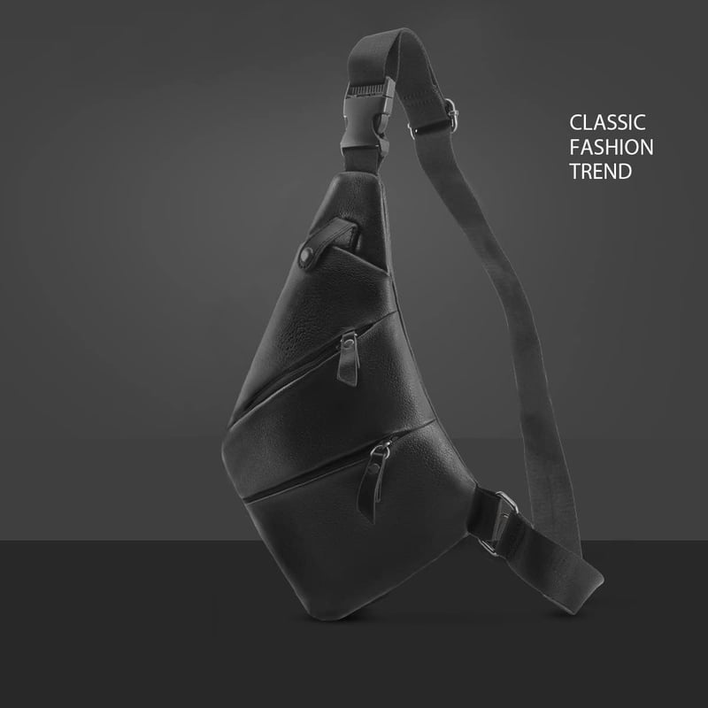 LOCAL LION Lopásbiztos Unisex Oldaltáska - Vízlepergető PU Bőr Crossbody Táska Több Zsebbel, Fekete, Városi Használatra

AI: I've created a 