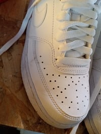 Pantofi sport de damă din piele Nike Court Vision, albi, mărimea 38 (EU) - utilizați 2