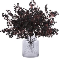 N&T NIETING Művirág Szett - 12 db Fekete Fátyolvirág (Gypsophila) Dekoráció Esküvőre, Asztalra, Lakásba - 49 cm Hosszú Selyem Virágcsokor 1