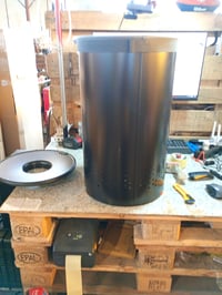 Brabantia szennyestartó kosár fedéllel 60 L, Matt Black, kivehető pamut — horpadások és szakadás a zsákon (állapot: lásd a 2. képet) 4