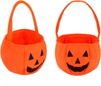 Tökös Halloween Cukorkagyűjtő Táska Gyerekeknek, 2db-os Szett (19,5×27,5 cm) 1