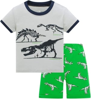 Dječja ljetna pidžama s motivom dinosaura, veličina 110
