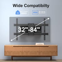 SUPTEK TV fali tartó 32-84" képernyőkhöz, dönthető, forgatható, 6 karú, VESA 600x400mm 5