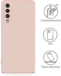 Huawei P30 Rózsaszín Matt Szilikon Tok - MyGadget Karcsú Védőtok 5