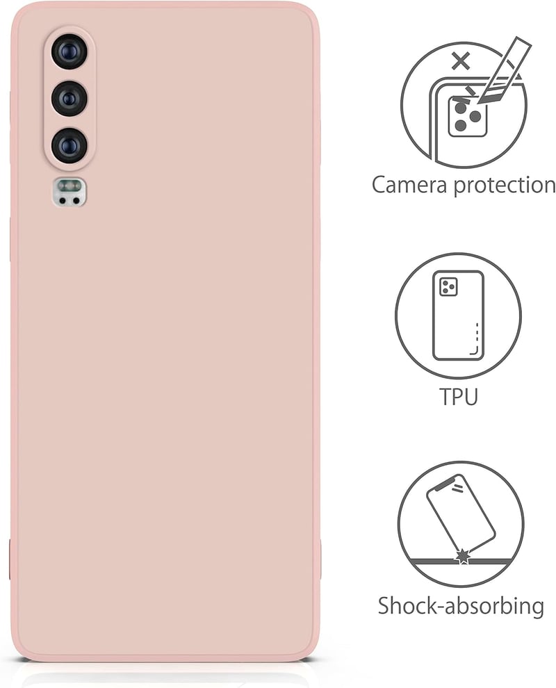 Huawei P30 Rózsaszín Matt Szilikon Tok - MyGadget Karcsú Védőtok