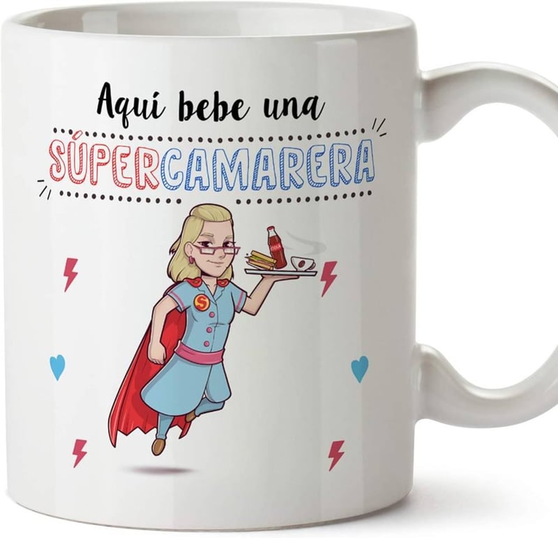 Pincérnő Bögre Spanyol Felirattal - MUGFFINS 350 ml-es Kerámia Ajándék