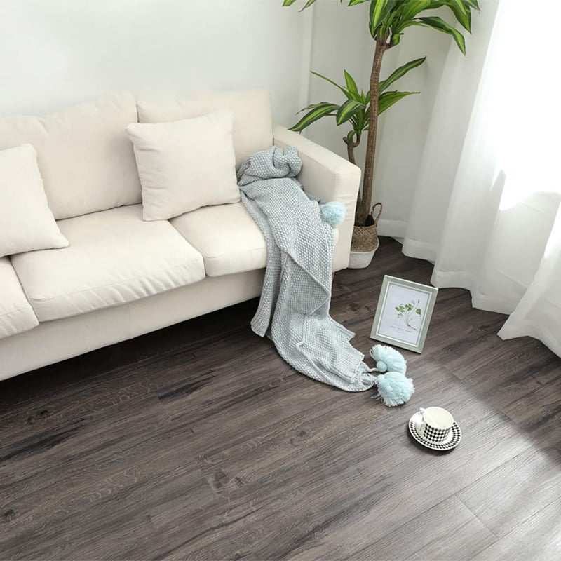 INMOZATA Öntapadós PVC Padlóburkolat - 5,02 m² / 36 Lap, Sötétszürke, Vízálló, Csúszásmentes, 2 mm Vastag, Könnyen Vágható Vinyl Padlólap