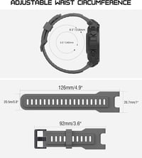 MoKo Szilikon Szíj Amazfit T-Rex/T-Rex Pro Okosórához - Puha Sportpánt Csavarhúzókkal, Cserélhető Óraszíj 6