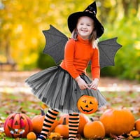 Gyerek Ördög és Denevér Jelmez Szett Koronával - Halloween Farsangi Jelmezes Buli Kellék 5