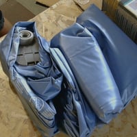 Nafukovací matrac Bestway TriTech Queen so vstavanou elektrickou pumpou 203x152x46 cm modrý – neúplné, chýba taška a (stav: pozri 2. obrázok) 2