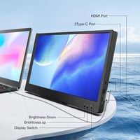 Hordozható SMISEACOW 11,6" Full HD IPS monitor laptophoz, konzolokhoz, védőtokkal 4