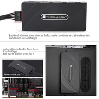 Thermalright 8 portos ARGB/PWM ventilátor vezérlő hub SATA táppal 4