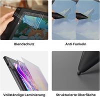 HUION Kamvas 16 Gen 3 Grafikus Rajztábla 15,8" 2.5K QHD Kijelzővel, Tükröződésmentes Üveggel, 99% sRGB, PenTech 4.0, 16384 Nyomásérzékenység 3