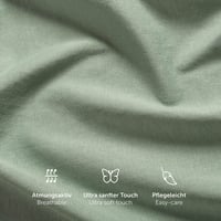 Laleni Prémium Zöld Pamut Gumis Lepedő Babaágyba 60x120-70x140 cm 5